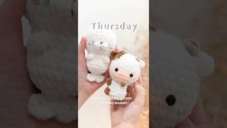 Crochet seven baby animals with no sewing required #crochet #amigurumi #diy #craft #crochetpattern