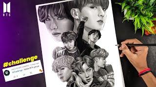 BTS Group Drawing  | BTS All Members Drawing 