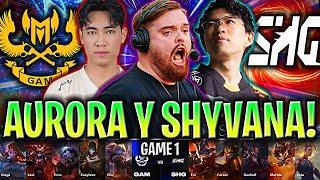 IBAI CASTEA A AURORA Y SHYVANA EN EL MUNDIAL! - GAM vs SHG Game 1 WORLDS PLAY IN 2024 IBAI ESPAÑOL