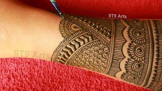 New Bridal Full Back Hand Mehndi design | easy mehndi designs | Mehandi ka design | #mehndidesigns