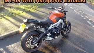 Yamaha MT-09 ( FZ-09 ) With Akrapovič Exhaust Test Ride