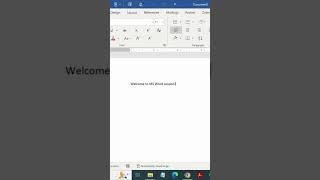 Introduction to Microsoft 365 Word #shorts