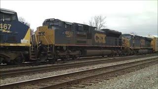 Train-Watching in Bald Knob AR with CSX ACe! 12-26-14