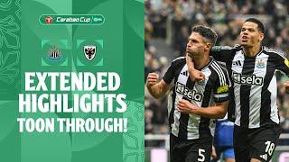 TOON THROUGH! | Newcastle United v AFC Wimbledon extended highlights