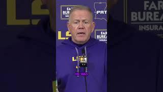 LSU Head Coach Brian Kelly On The Leadership Of Josh Williams Helping Team To Win