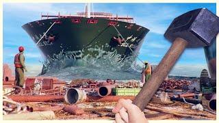 Ripping Apart Massive Ships for Major Profit - Ship Graveyard Simulator