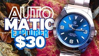 BENYAR Automatic BY5177 Review - Rolex Explorer Homage by Benyar FOR $30!!