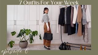 7 Outfits For Your Week Episode 6 | weekly outfit ideas for early spring, easy and comfy outfits