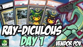 Rayquaza GOLD STAR & PONCHO Deals! | Houston Collect-a-Con 2024 VENDOR POV Day 1!