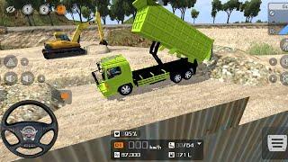 DUMP TRUCK MBOIS PERMAINAN TRUK HINO 500 MUATAN PASIR OLENG - GAME BUS SIMULATOR INDONESIA