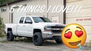 5 things I LOVE about my 2018 CHEVY SILVERADO!!!