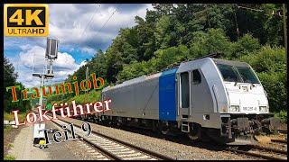 【4K】Beruf Lokführer Cargo Teil 9 . Triebfahrzeugführer bei der Arbeit. Машинист в Германии