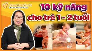 10 kỹ năng tự chăm sóc bản thân cho trẻ 1-2 tuổi