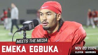 Emeka Egbuka talks about OSU's plan on offense against Indiana