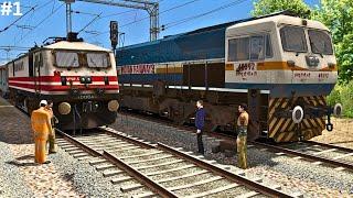 Trains Crossing Accident Site | BUMPY RAILROAD | Train Simulator | Railworks | IT GAMER BOY