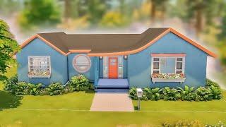 Small Groovy Home Speed Build | No CC | The Sims 4