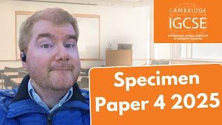 iGCSE Maths Paper 4 Specimen (2025): Full Walkthrough & Top Tips!