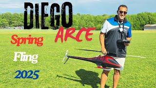 Takumi T700CF Diego Arce at Spring Fling 2025 RC Helicopter Event #fullsend