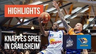 Knapp bis zum Schluss! HAKRO Merlins Crailsheim - ROSTOCK SEAWOLVES - Highlights aus dem BBL Pokal