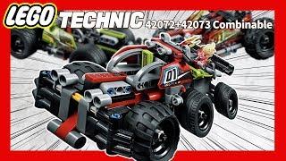 LEGO Technic 42072 + 42073 Combinable_ Speed build _ 레고테크닉