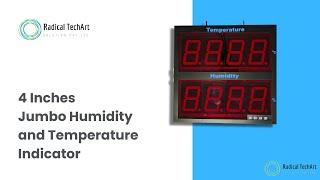 4 Inches Jumbo Humidity and Temperature Indicator RadicalTechArt I RadicalTalks I RadicalTechMart