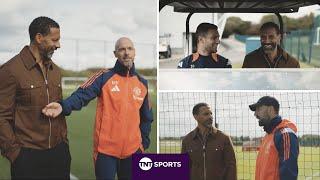 Rio Ferdinand returns to Man United to catch up with Ruud van Nistelrooy, Dalot & Erik Ten Hag 