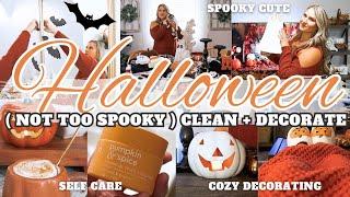 HALLOWEEN CLEAN + DECORATE | WHOLE HOUSE FALL DECORATING | EXTREME CLEANING MOTIVATION | MarieLove