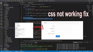 Auth pages not getting CSS in Laravel 8 | note working