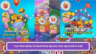 TWO Pink Bags On Shopping Island And Welcome Floor | Family Island Pink Bag (Bolsa Rosa)