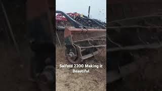 Salford 2200 5” Spacing tool making a great seedbed. #farming