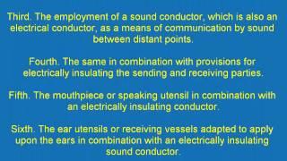 Antonio Meucci - Patent caveat of the first telephone