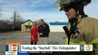 DOES IT WORK? Testing the 'StaySafe' fire extinguisher