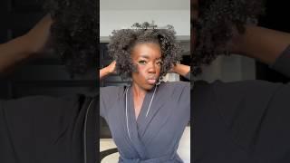 Claw clip tutorial on short natural hair