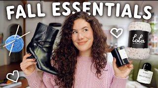 all of my (very cozy) Fall ESSENTIALS! (home, lifestyle and fashion)