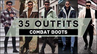 35 Combat Boots Outfit Ideas For Winter 2023 | Men's Fashion