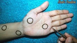 Most Easy Beginners Mehndi Design | Simple Mehndi Design with Trick | Shab's Creation