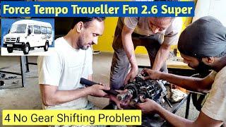 Tempo Traveller Super Fm 2.6 || चौथा गियर लग नी रहा 4th gear Shifting Problem || #tempotraveller