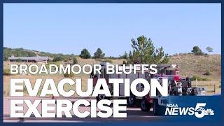 Broadmoor Bluffs evacuation exercise prepares local families