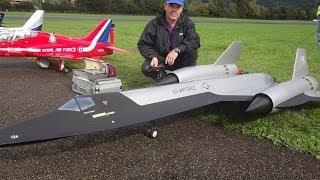 Big Rc Lockheed SR-71 Blackbird Big Scale Jet with after Burner, CHECK IT OUT