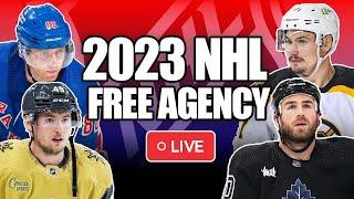 2023 NHL Free Agent Frenzy Live | NHL Free Agent Signing Breakdown, NHL Trade Breakdown & Reaction