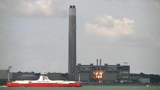 Fawley Power Station - Demolition of boilers 3 and 4 - Thursday 29th July 2021