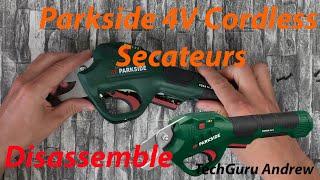 Parkside 4V Cordless Secateurs Disassemble