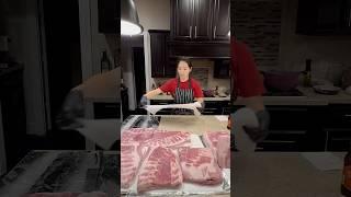 Pork belly portioning️ #porkbelly #koreanfood #koreanrecipe #koreanbbq