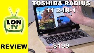 Toshiba Satellite Radius 11 2-in-1 Windows Laptop Review -  L10W-CBT2N01