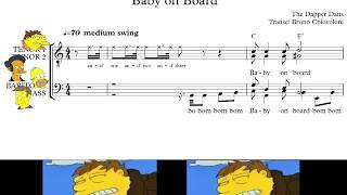 The Beesharps - Baby on board SHEET MUSIC (pdf of version 3 in desc)