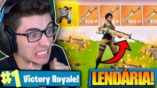 SÓ ARMAS LENDÁRIAS! VENCI O NOVO MODO OURO MACIÇO! Fortnite: Battle Royale