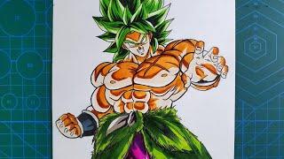 How to Draw Broly The Legendary super Saiyan | step by step drawing tutorial | [Dragonball]