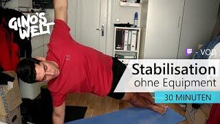 30 Minuten Stabilisations Workout zum Mitmachen | Gino Singh Homeworkouts