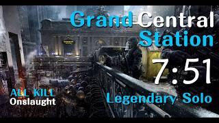 The Division - 4K Striker Central Station Legendary Solo 07:51 - All Kill [PC#1.8.1 Onslaught]