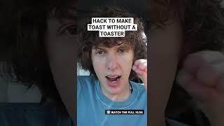 HOW TO MAKE TOAST WITHOUT A TOASTER #shorts